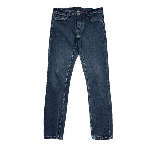 Blakely Clothing Co Skinny Jeans Mens 31 Measures 31x28.5 Blue Button Stretch - Picture 2 of 9